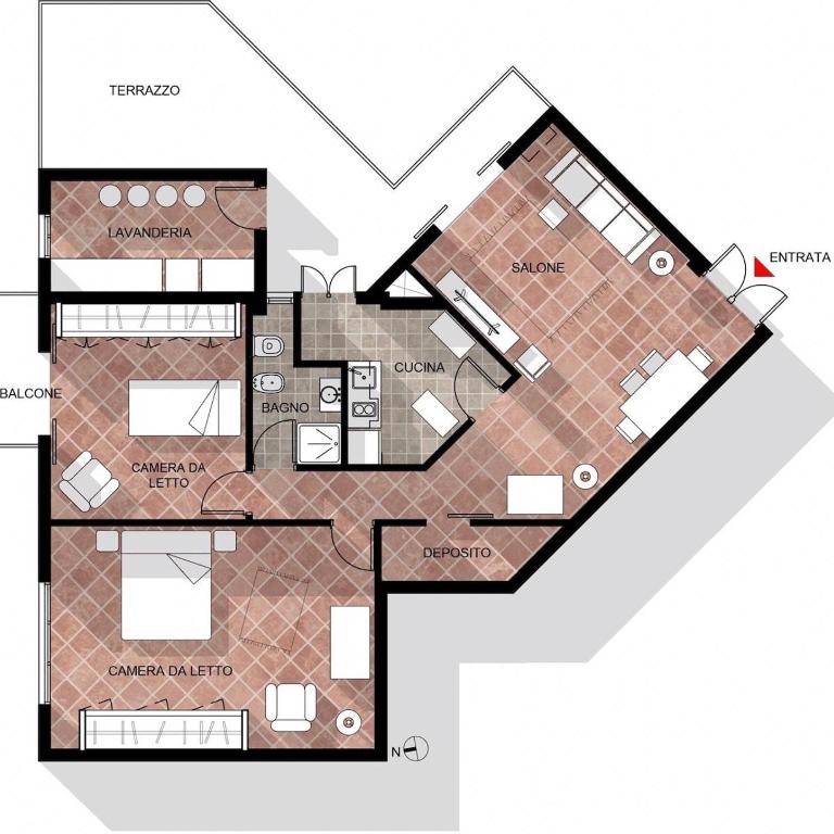 Salerno city center - Appartamento Classic con 1 Camera da Letto e Letto King-Size - 16