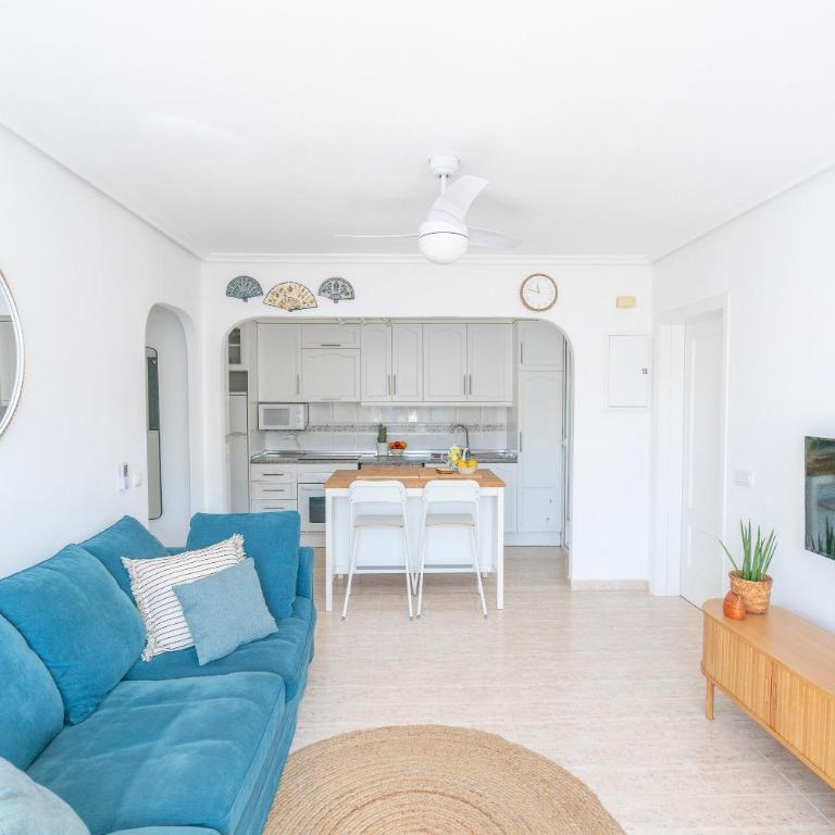 Apartamento ROSA del MAR Playas de Vera Ático en Primera Línea de Playa Piscina al Aire Libre Aparcamiento Gratuito WiFi Muy Rápido Acogedor con Calefacción - Appartement 2 Chambres - 25