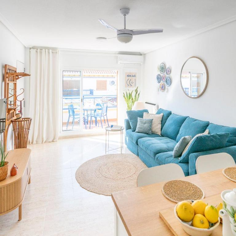 Apartamento ROSA del MAR Playas de Vera Ático en Primera Línea de Playa Piscina al Aire Libre Aparcamiento Gratuito WiFi Muy Rápido Acogedor con Calefacción - Appartement 2 Chambres - 24