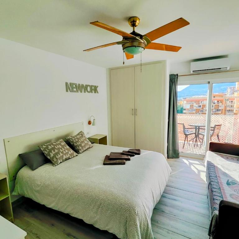 Minerva with views of the sea and Benalmadena - Estudio con cama extragrande y sofá cama - 16