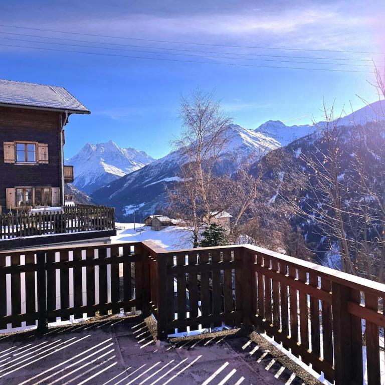 Appartement Tsandelanne avec terrasse panoramique, Val d'Hérens - Apartment - 7