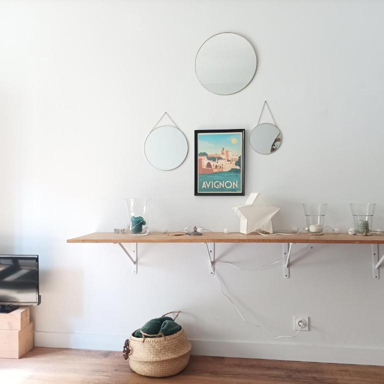 T2 lumineux et calme - Wi-Fi Clim - Avignon Centre - Appartamento con 1 Camera da Letto - 10