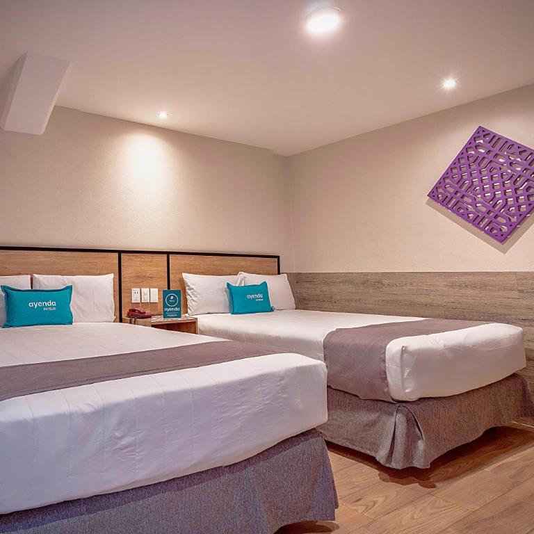 Continental Mexicano - Habitación Doble Estándar con 2 camas grandes - 1
