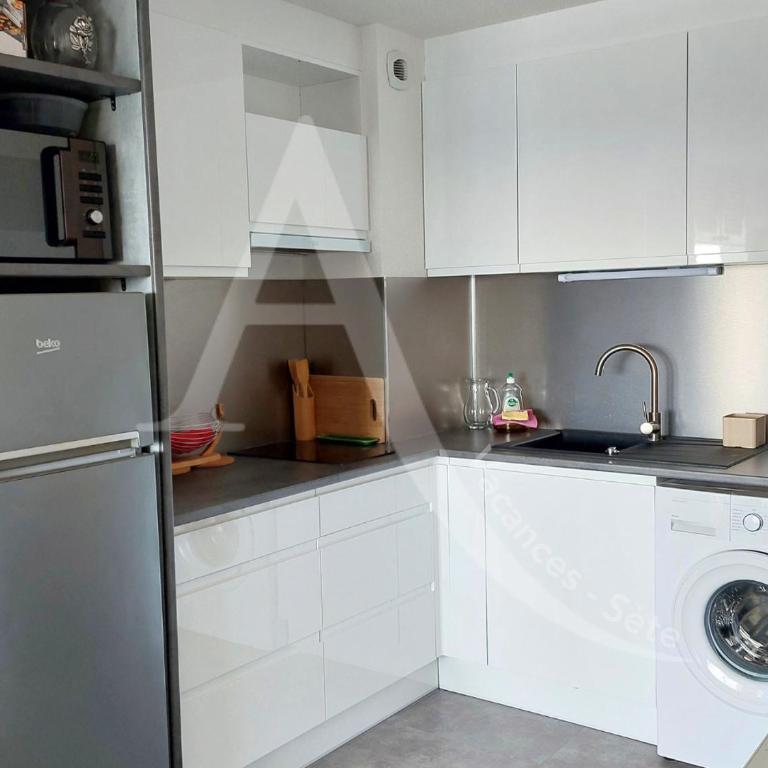 T2 4 personnes avec balcon vue mer tout equipe - Apartment mit Meerblick - 6