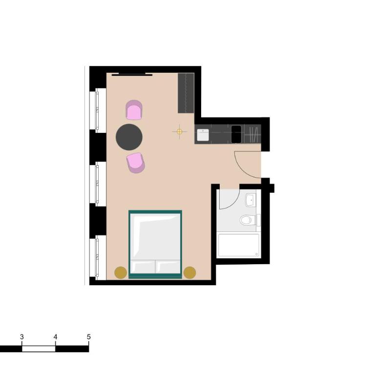 BANK House Studio M 102 - GRIWA RENT - Appartamento Monolocale con 1 Letto Matrimoniale - 21