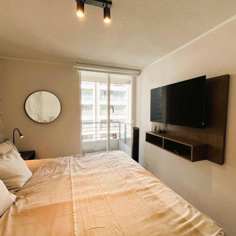 HOM Depto 2D2B Santiago Centro metro Moneda 3PAX AP406 - Apartamento - 4