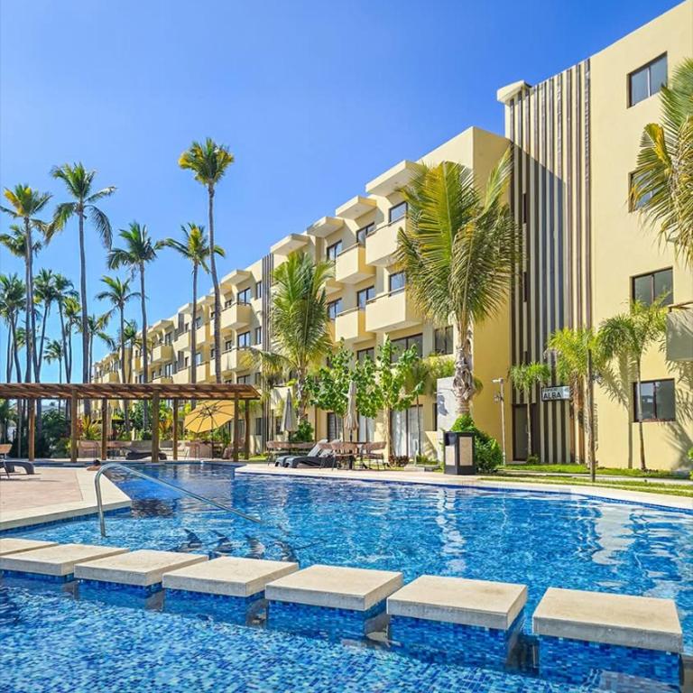 Nuevo departamento con acceso frente a la playa, jacuzzi y alberca climatizada - One-Bedroom Apartment - 37