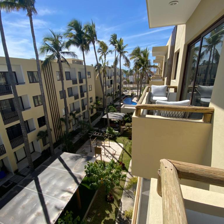 Nuevo departamento con acceso frente a la playa, jacuzzi y alberca climatizada - One-Bedroom Apartment - 14