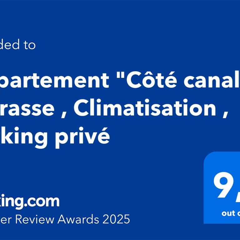 Appartement "Côté canal", Terrasse , Climatisation , parking privé - Appartamento con 1 Camera da Letto - 25