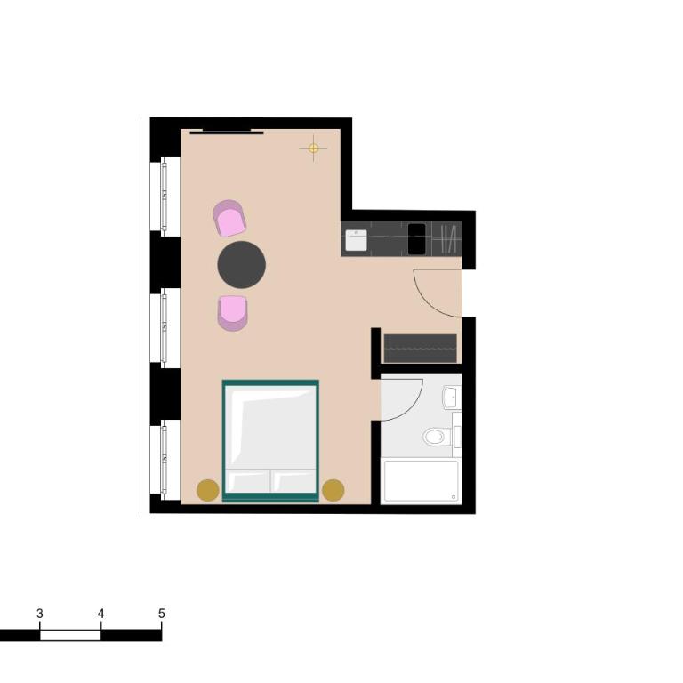 BANK House Studio M 302 - GRIWA RENT - Studio Apartment with One Double Bed - 22
