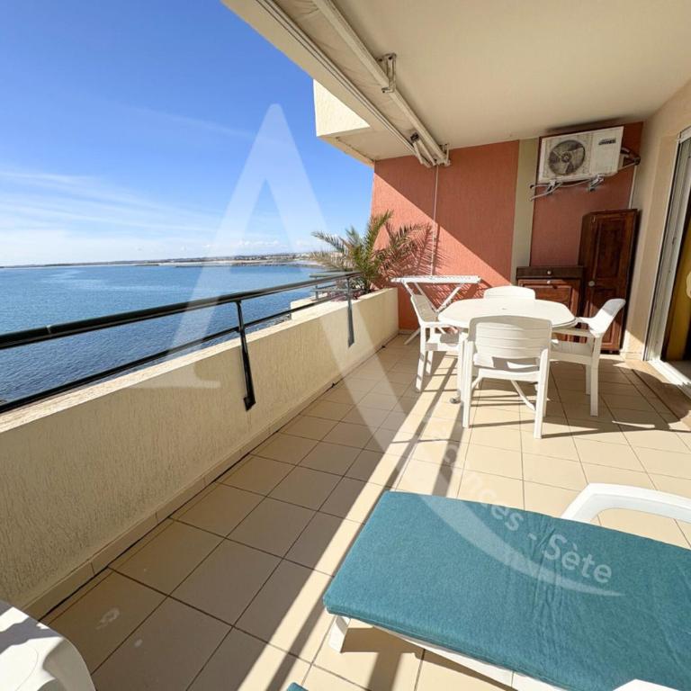 T2 COIN CHAMBRE, TERRASSE 1ERE LIGNE MER, PISCINE - Apartment mit Meerblick - 13