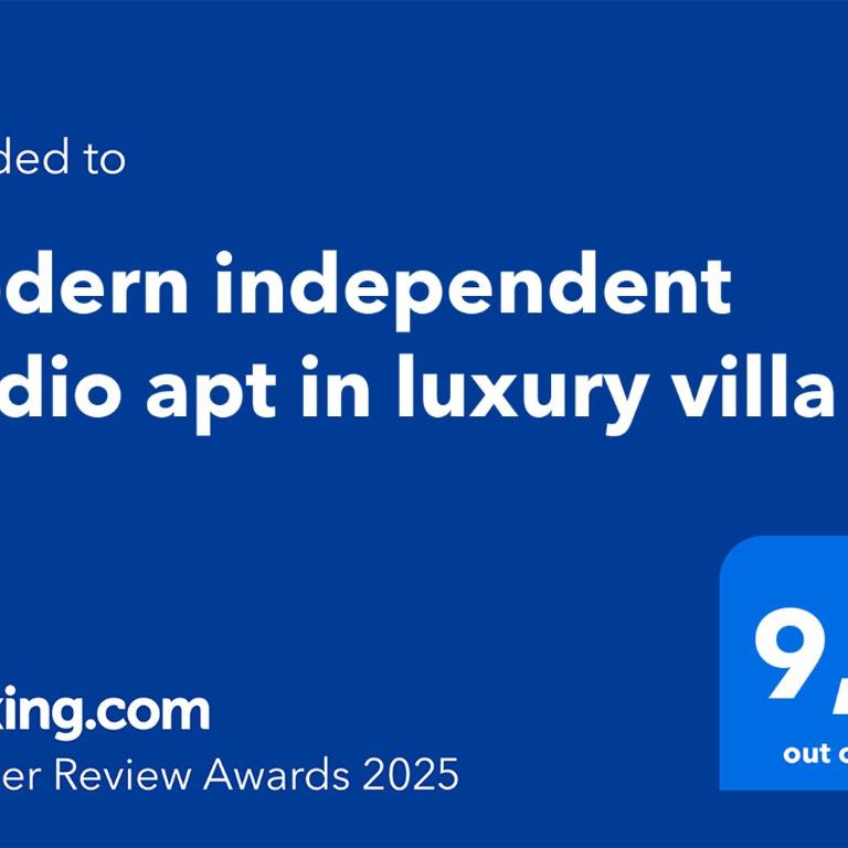 Modern independent studio apt in luxury villa - Apartamento de 1 dormitorio - 3