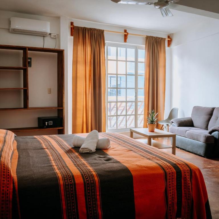 Terraza Puerto Hostel - Chambre Double Deluxe avec Balcon - 5