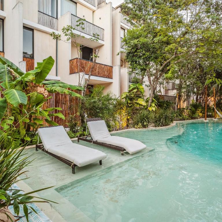 Palalma Casa Tulum Luxury 2BR Suite & Iconic Pool - Apartamento de 2 dormitorios con vistas a la piscina - 3