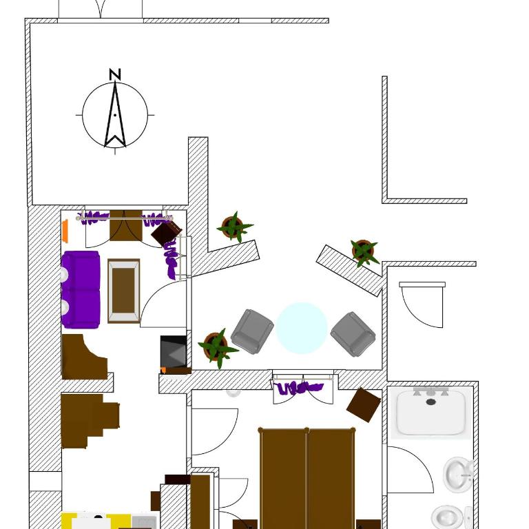 Ferienwohnung mit kleiner Innenhof-Terrasse im mediterranen Stil - Apartment - 10