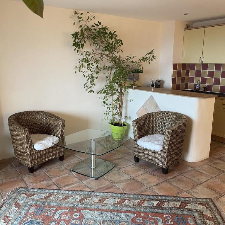2-room apartment with a magnificent view of the sea, in carqueiranne in the var, 12km from the isles de porquerolles boarding port – 2/4 people - Villa 1 Chambre - 9