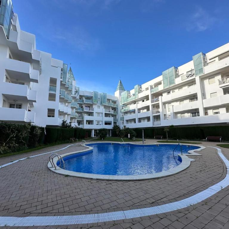 Bonito apartamento con gran terraza y piscina comunitaria AV-08 - Two-Room Apartment - 18