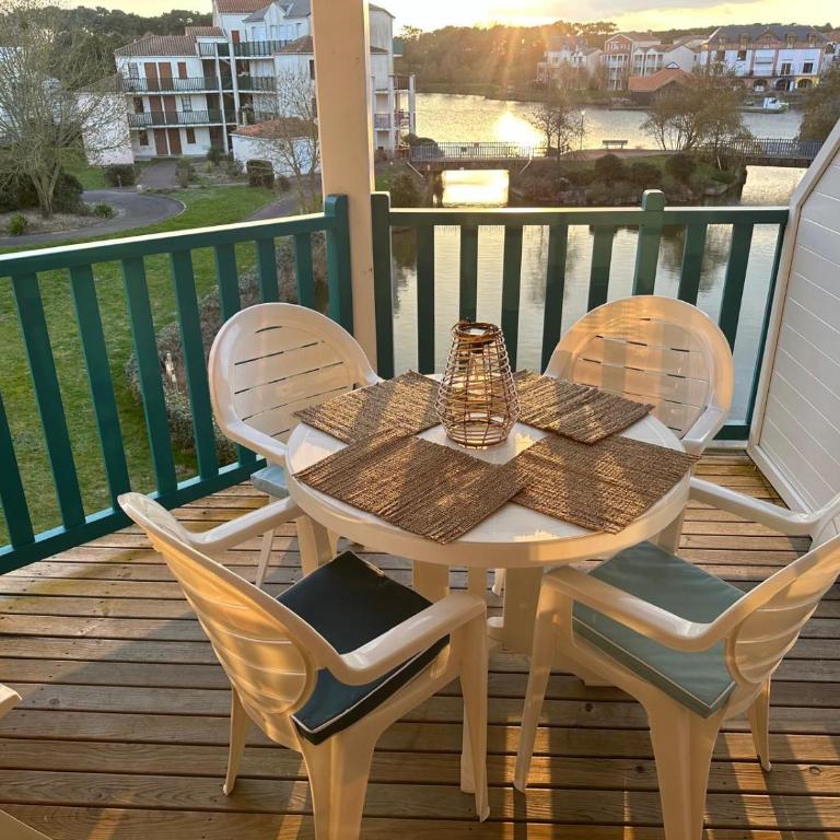 Fleurs du lac studio 2 adultes et 2 enfants avec terrasse vue sur le lac et accès parc aquatique gratuit - Apartment mit 1 Schlafzimmer - 1