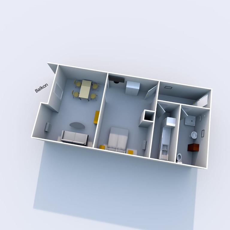 Gästehaus Kling - Apartment mit 1 Schlafzimmer - 3