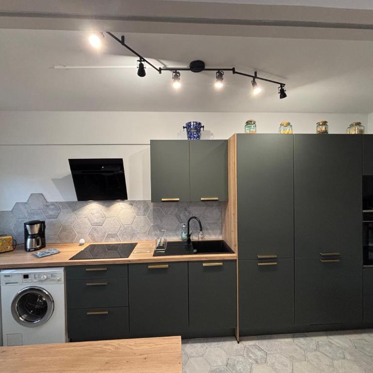 BedinReims elegant green bottle quiet and close to center free parking and wifi free ideal 5 à 9 Adultes - Appartamento Deluxe - 10