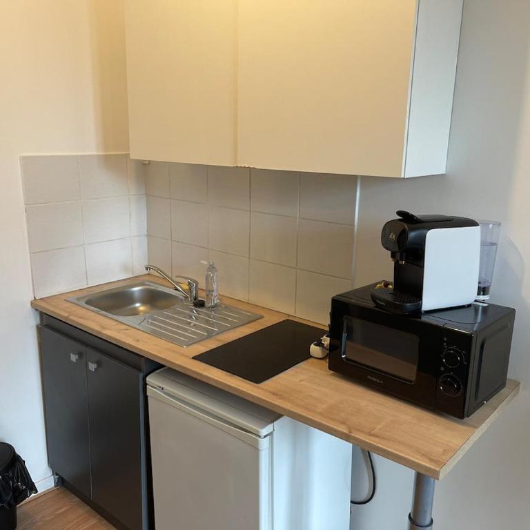 Studio Hôtel Villeurbanne Charpenne 3 - Appartement 1 Chambre - 12