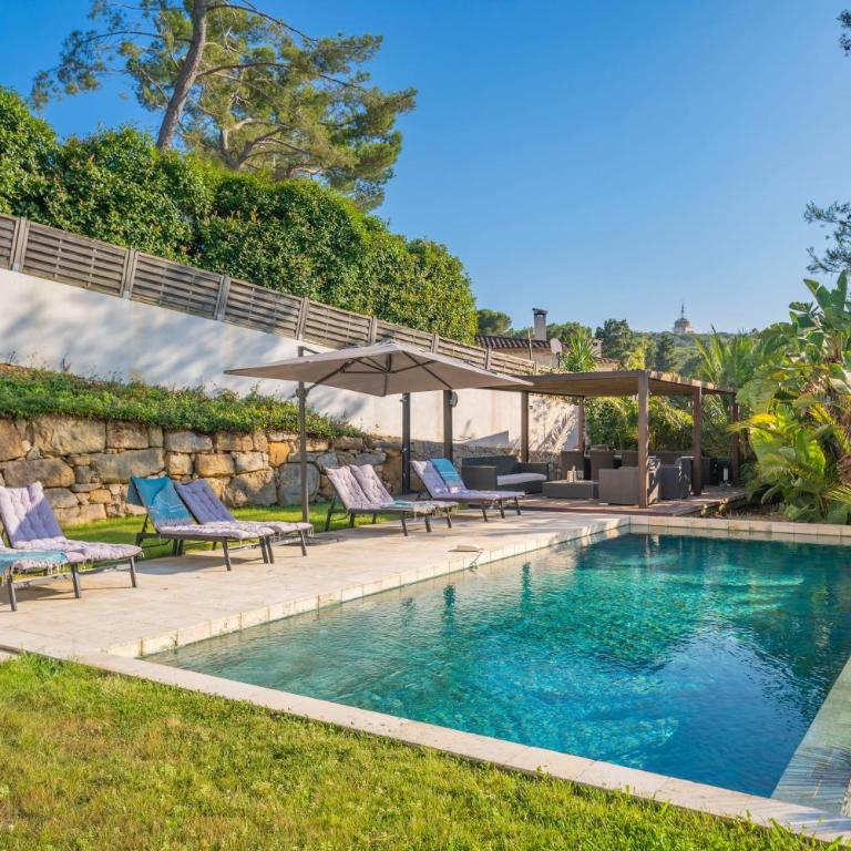 9m of center, Cannes high luxe Villa Mila 6bdrooms heated pool Sauna cinema fitness - Villa - 11