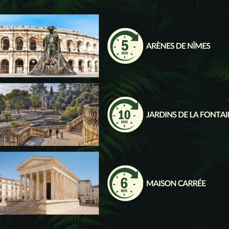 T2 rénové avec parking à 400m des Arènes de Nîmes - Apartamento de 1 dormitorio - 15