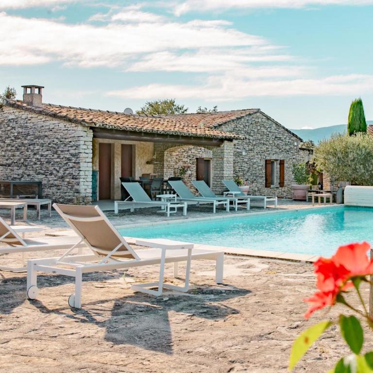 Maison de charme avec climatisation et piscine chauffée à Gordes - Two-Bedroom House - 44