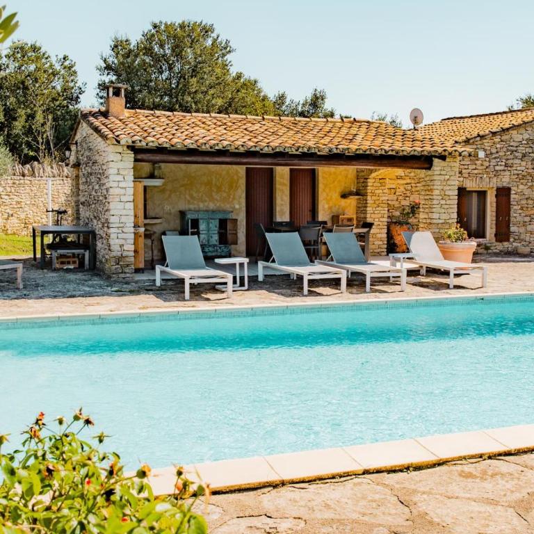 Maison de charme avec climatisation et piscine chauffée à Gordes - Two-Bedroom House - 43