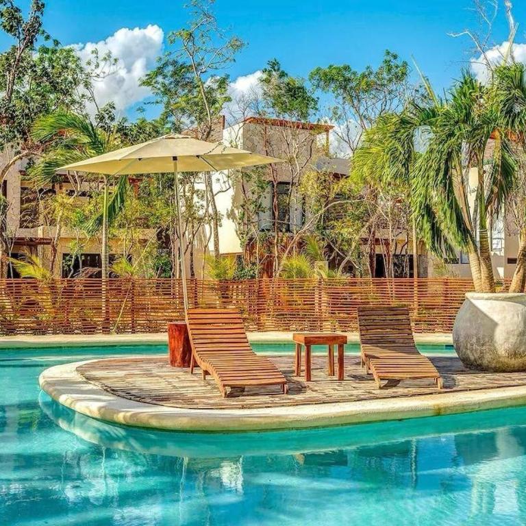 Lujoso Departamento con Amenidades en Nim Selva Norte Tulum - Two-Bedroom Apartment - 15