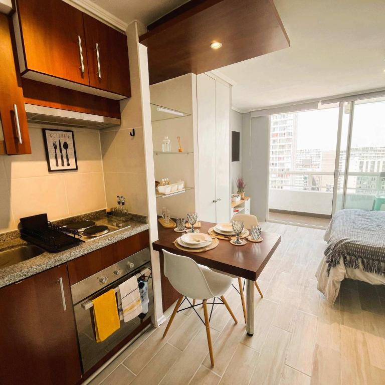 HOM I Estudio con Terraza vista a la ciudad-Santiago - Apartamento - 16