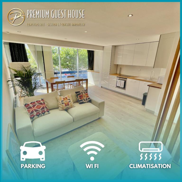 PGH N19-Centre-Ville, Plage à 200m, Parking Privé - Two-Bedroom Apartment - 1