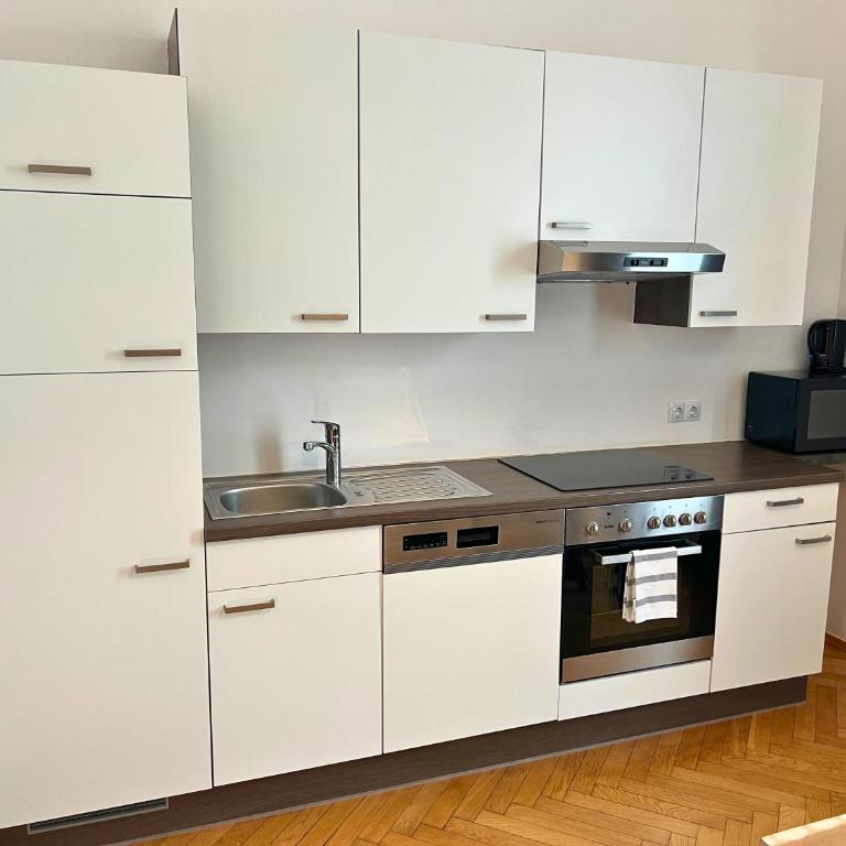 Leoben City Apartments - Premium Apartments 24 7 - Camera Doppia con Letti Singoli con Vista Giardino - 10