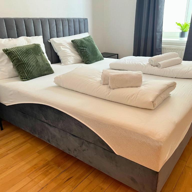 Leoben City Apartments - Premium Apartments 24 7 - Camera Doppia con Letti Singoli con Vista Giardino - 15