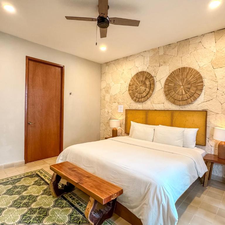 Frater Yucatán Hotel - Habitación Doble Deluxe con cama supletoria - 11