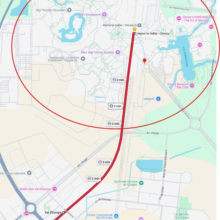 L'îlot du Val d'Europe à 2 minutes du RER et à 5 minutes de Disneyland - Appartement 1 Chambre - 35