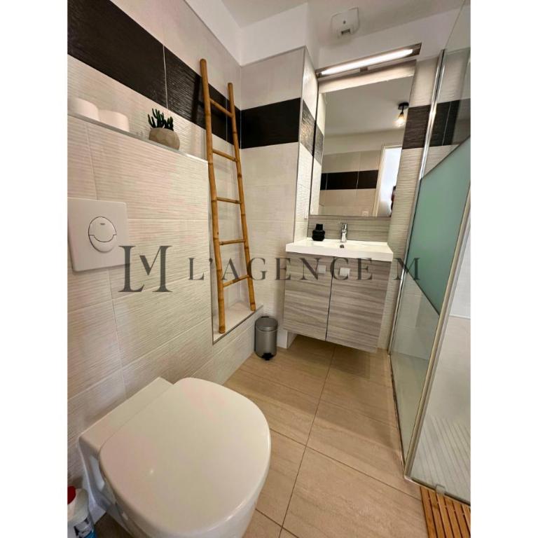 Studio Bis Rivages - 4 couchages, 100m de la plage, terrasse, ascenseur - Apartment mit 1 Schlafzimmer - 9
