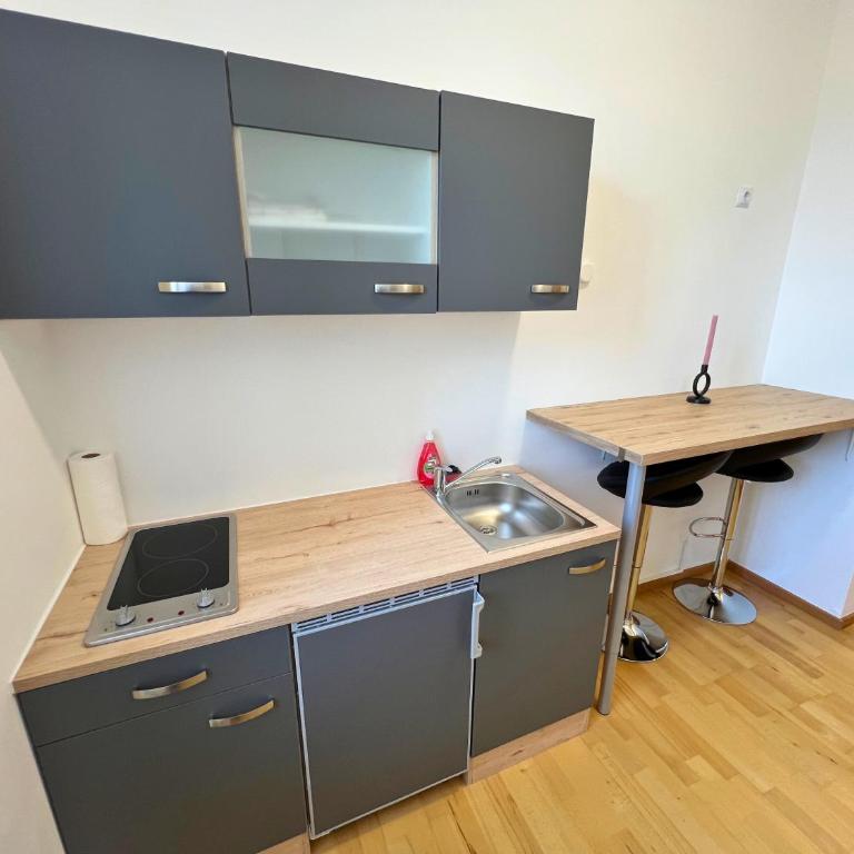 Leoben City Apartments - Premium Apartments 24 7 - Camera Doppia con Letti Singoli con Vista Giardino - 7