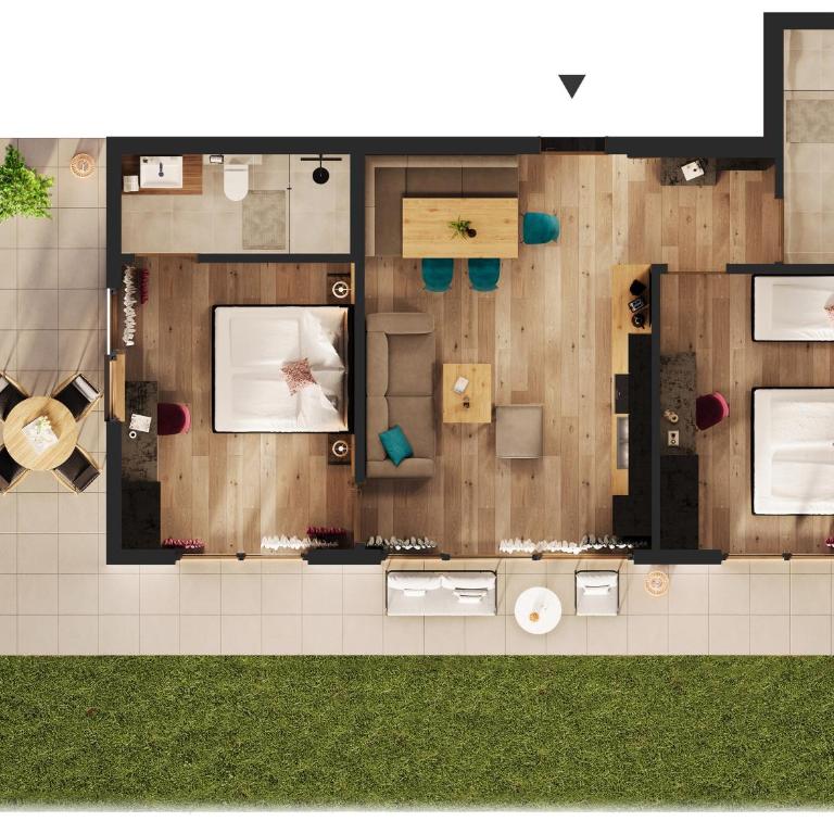 Lerch Suites - Deluxe Apartment mit Garten - 17