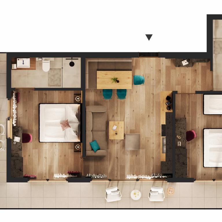 Lerch Suites - Deluxe Apartment mit Balkon - 18