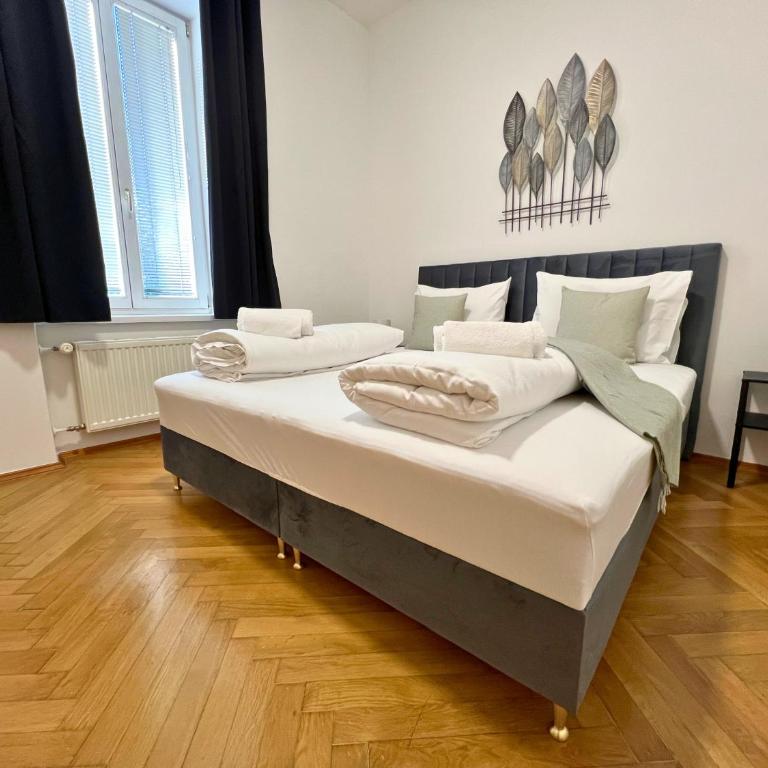 Leoben City Apartments - Premium Apartments 24 7 - Camera Doppia con Letti Singoli con Vista Giardino - 15