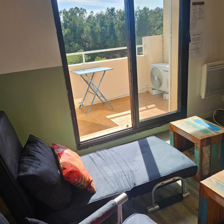 Domaine de la Coudoulière, T2 climatisé terrasse vue mer sans vis à vis plage à 100m - Apartment mit Meerblick - 2