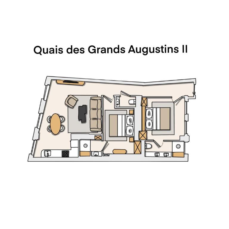 Oniri - Serviced Apartments Notre Dame - Quai des Grands Augustins - Appartement 2 Chambres - 30