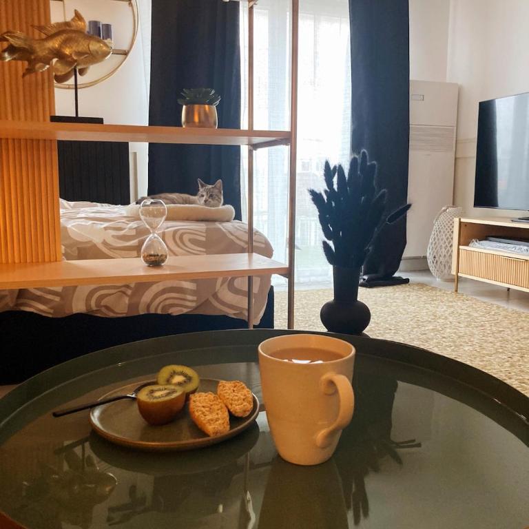 'L'Élégant' Studio Centre, Parking privé, Clim, Terrasse - Estudio con terraza - 14