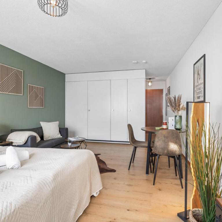 Zentrales Studio mit mega Bergblick, Titlis, Luzern, Lake, Kurpark - Appartamento con 1 Camera da Letto - 7