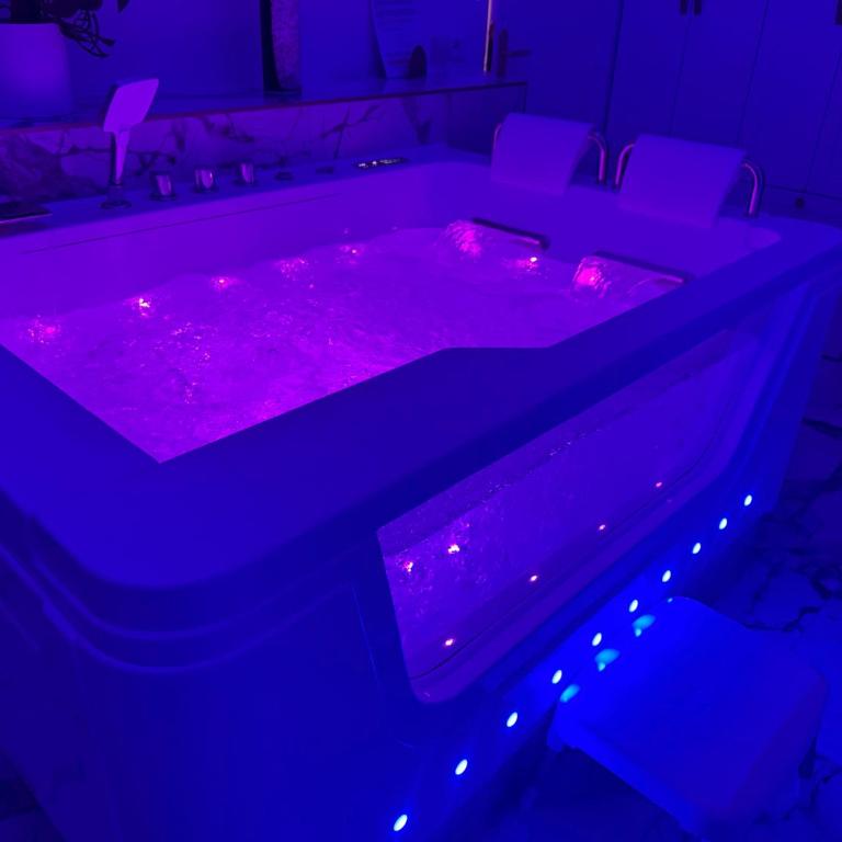 Loveroom de luxe avec jacuzzi sauna vapeur écran 300 cm - One-Bedroom Apartment - 1