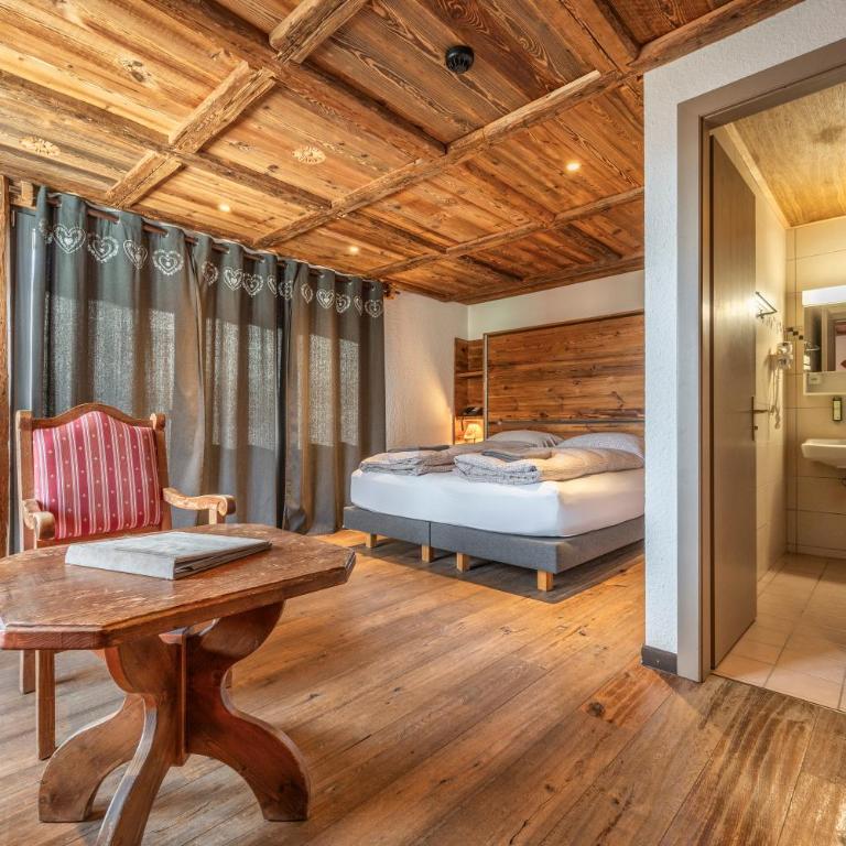 Hôtel Le Grand Chalet - Junior Suite im Chalet mit Balkon und Bergblick - 3