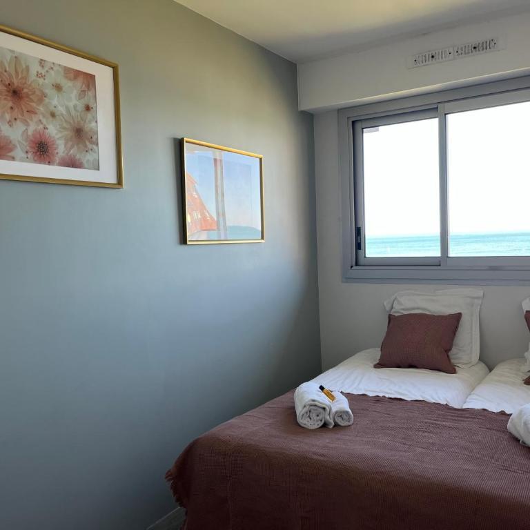 Appartement T2 vue mer - Appartement 1 Chambre avec Vue sur la Mer et Terrasse - 9