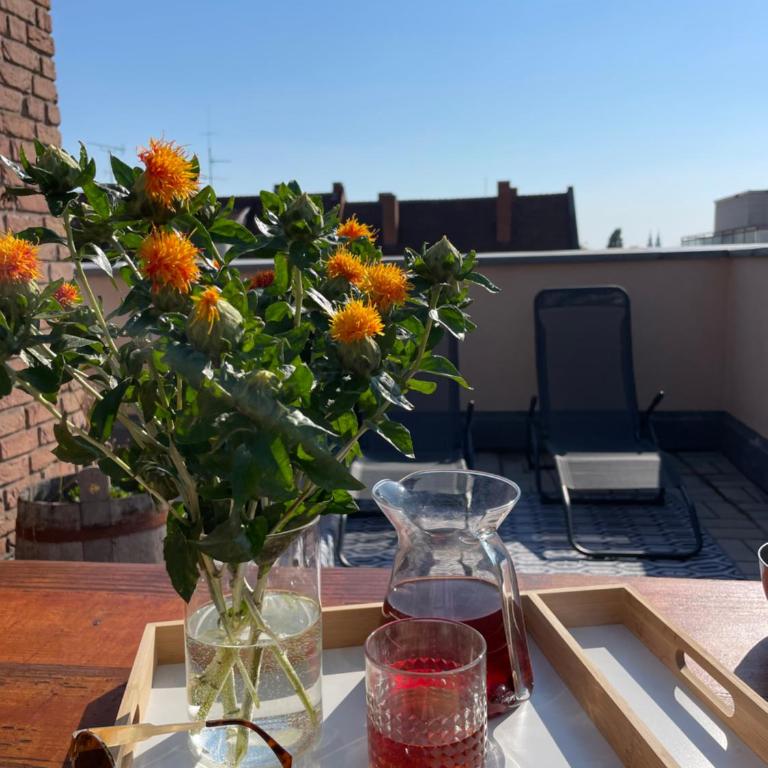 Designer Penthouse in St Johannes, toller Ausblick über den Dächern Nürnbergs - Appartamento con 1 Camera da Letto - 5