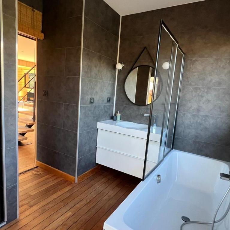 Magnifique villa bois à Lacanau port - Villa - 34